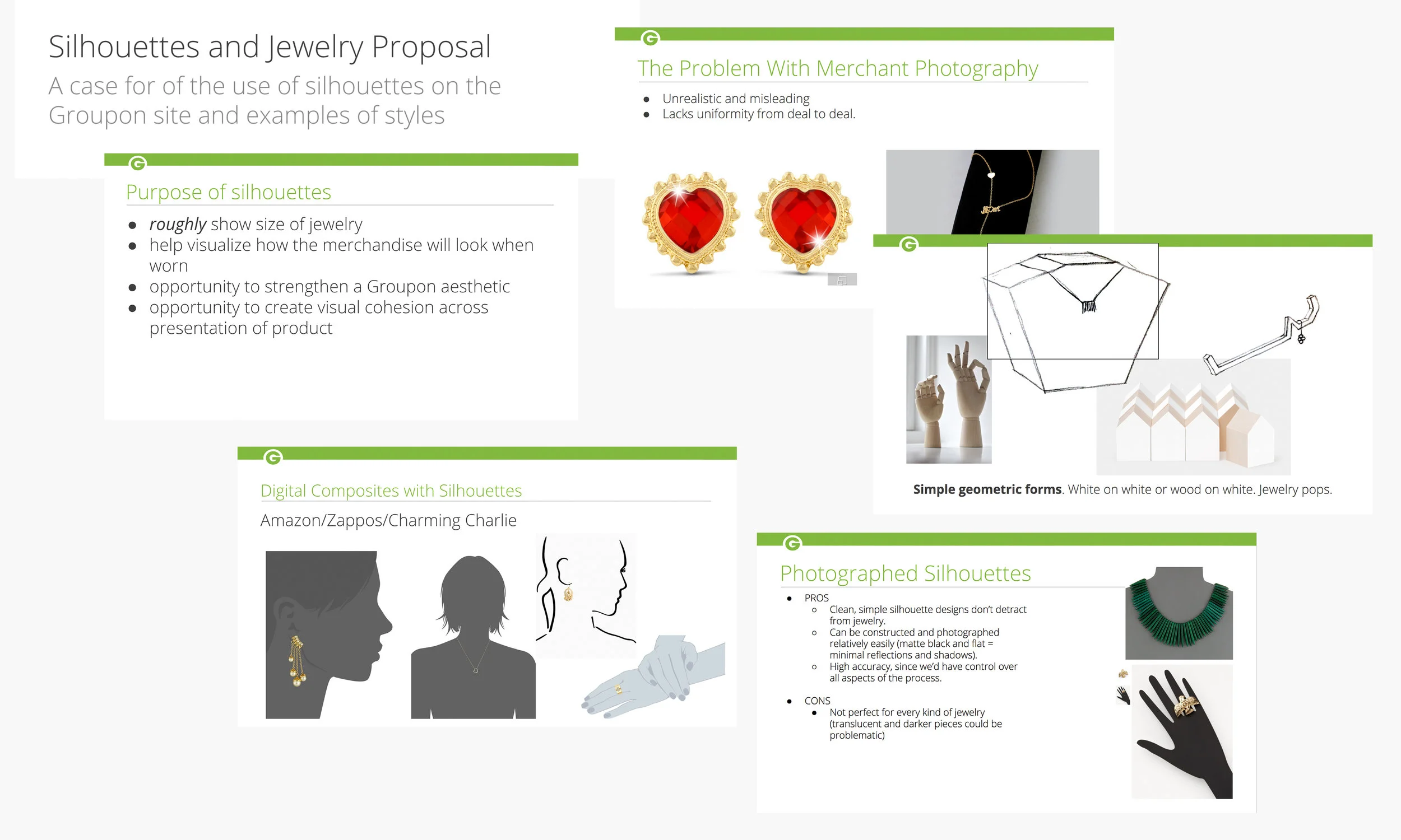 One of several proposals summarizing problem analysis, competitor research, and possible solutions