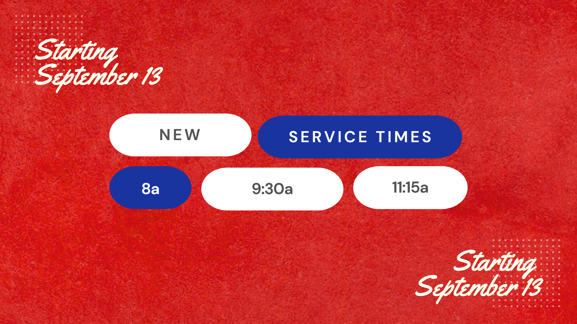 We're going to 3 Services!