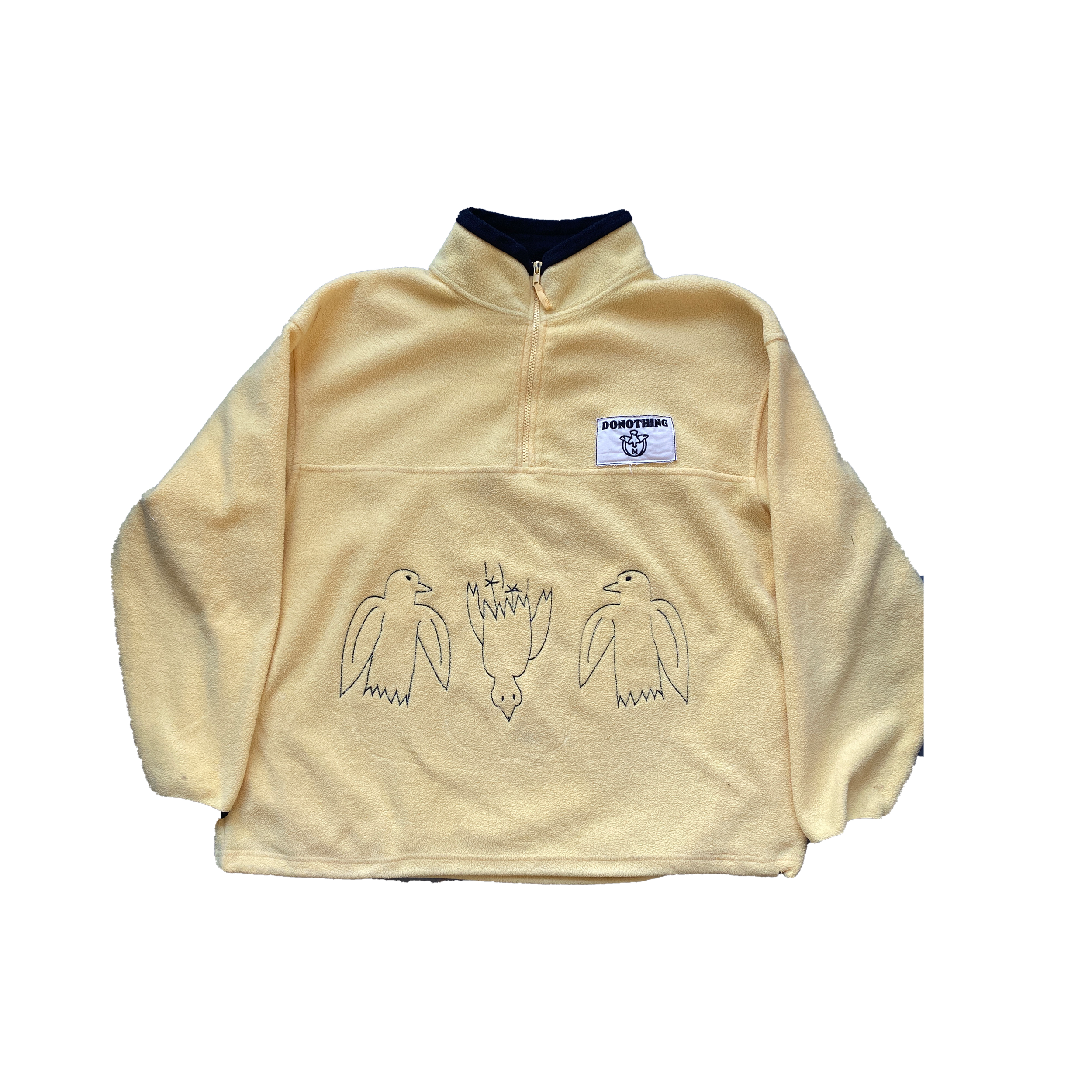 Birds Embroidered Fleece