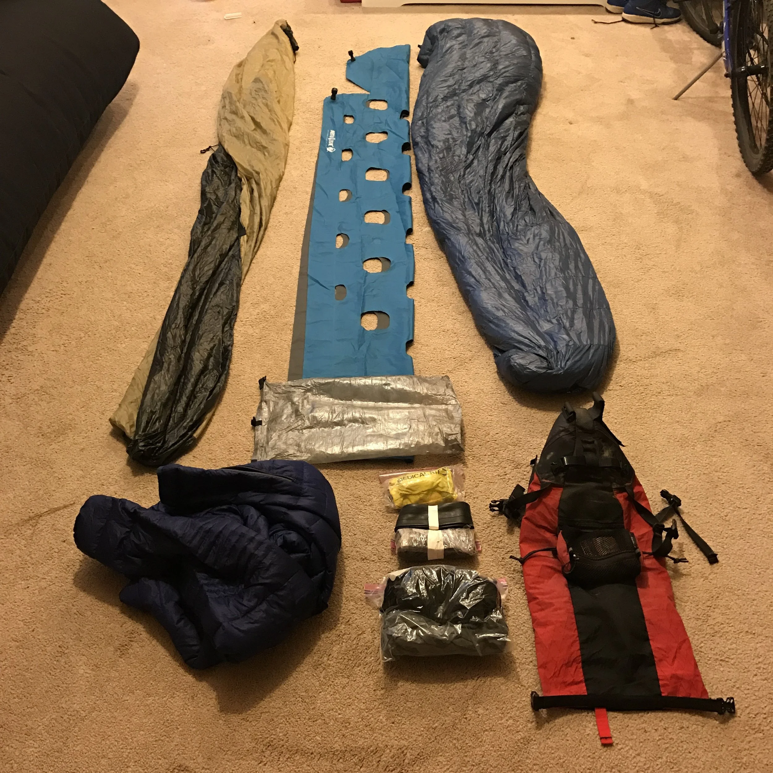 AZTR Pack List - Sleep Kit