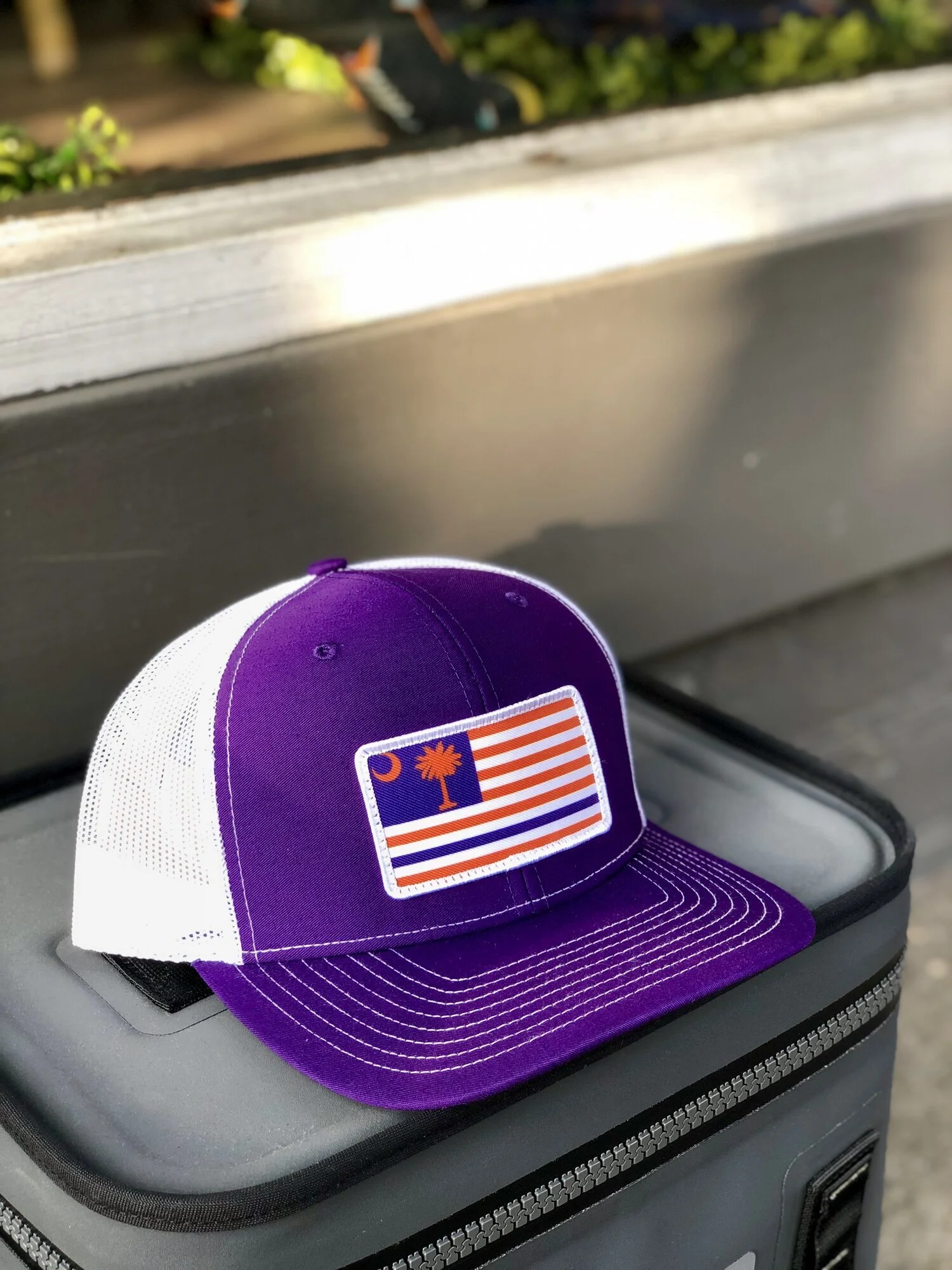 Clemson USA Flag Trucker Hat ( 5 Hat 