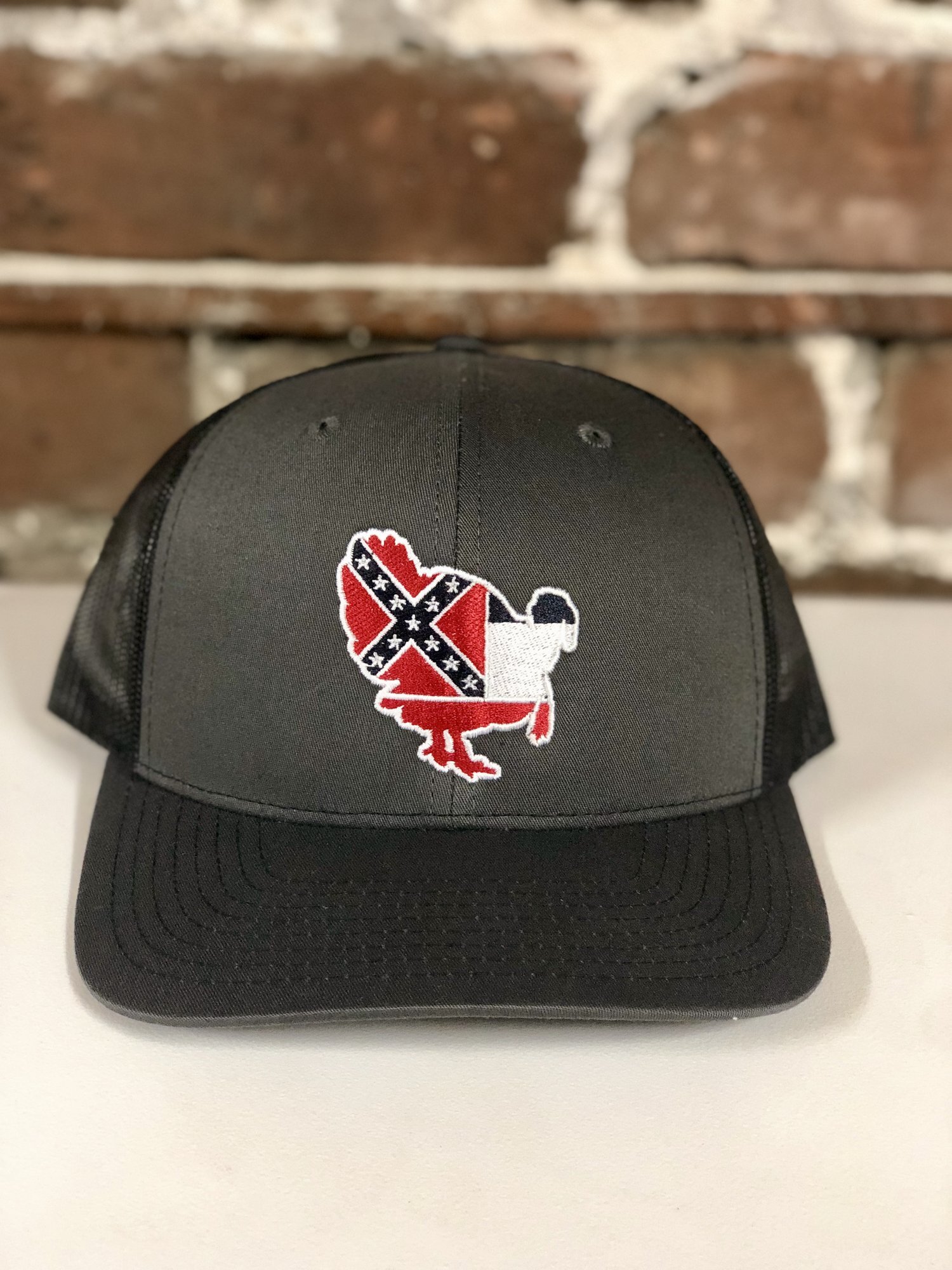 Mississippi Flag Turkey Trucker Hat ( 4 