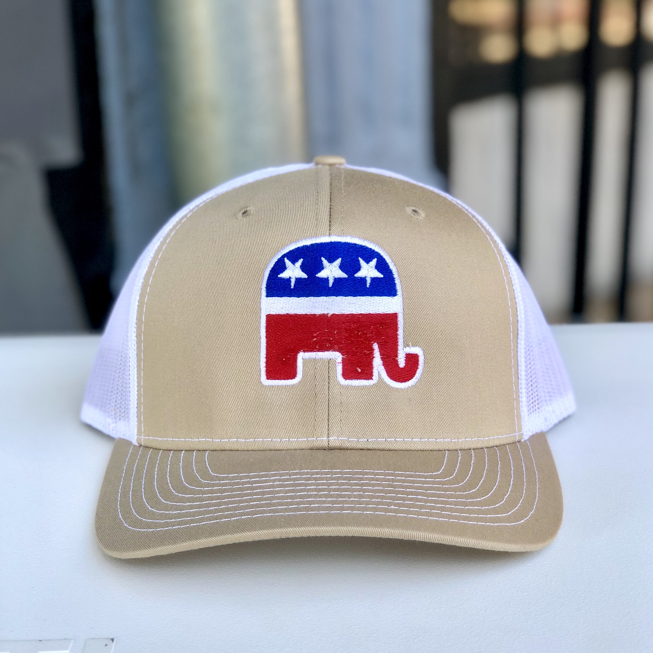 Republican Party Elephant Lapel Pin 2 Hat Coat Jacket Cap Back 