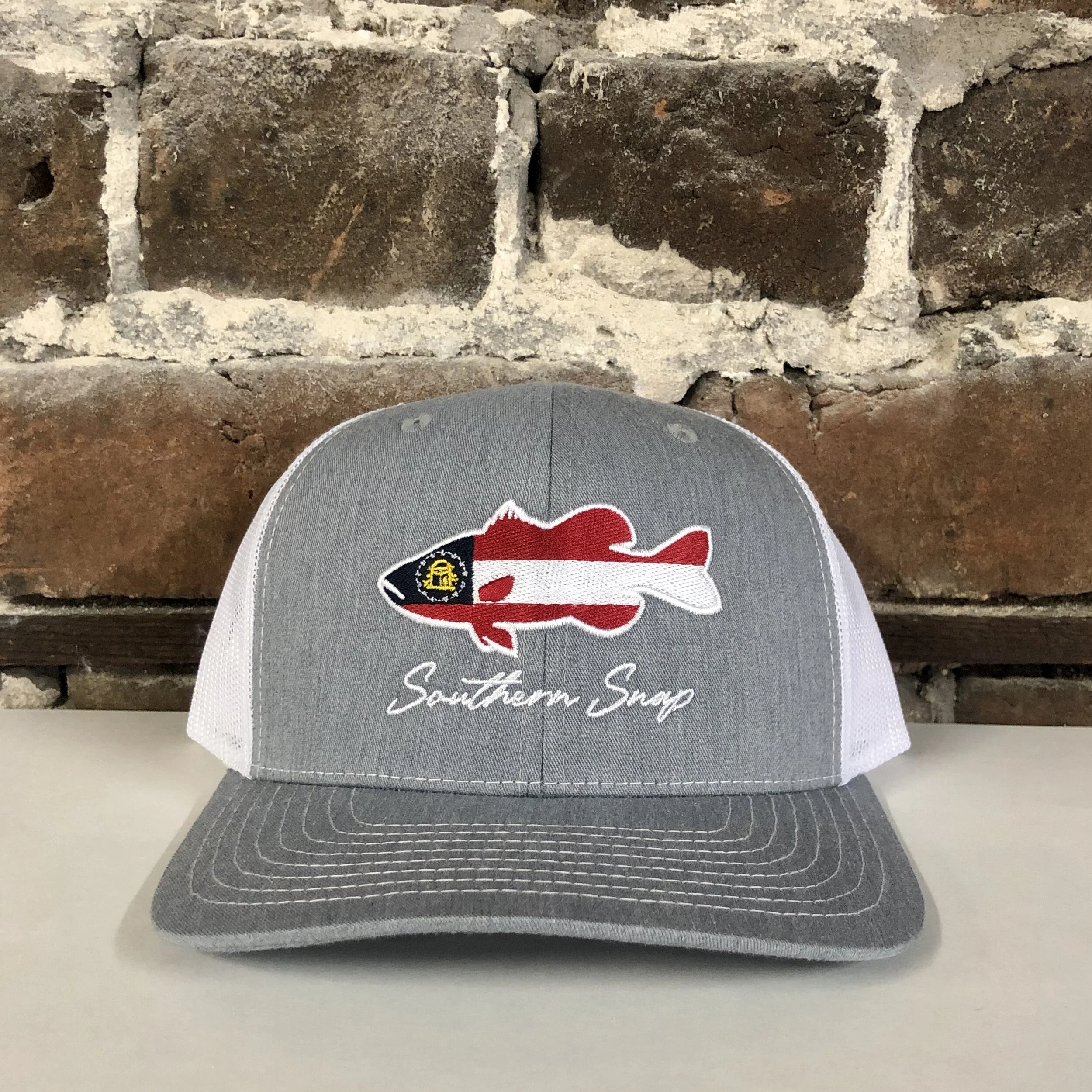 Georgia Flag Largemouth Bass Trucker 