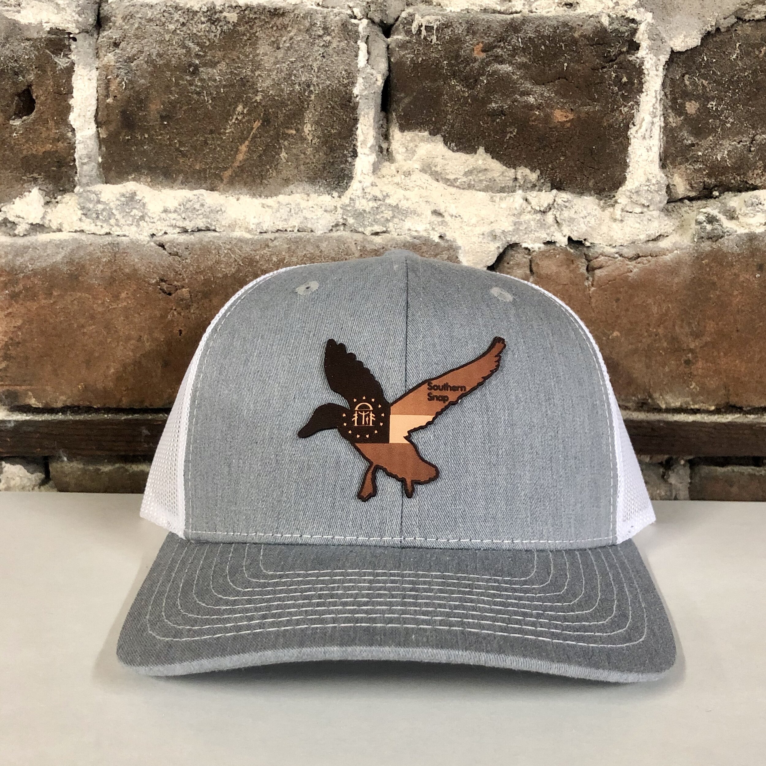 Its All About The South Flag Filled Georgia State with Duck Mesh Back Trucker Hat