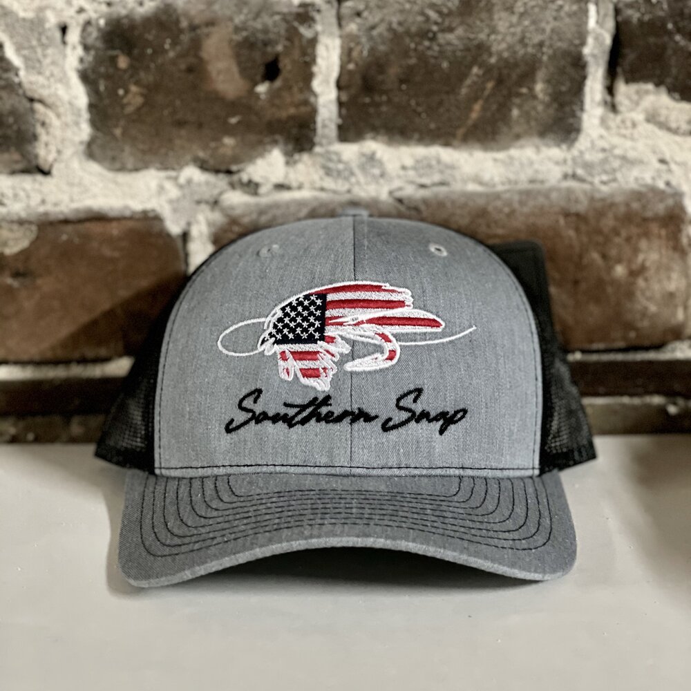 American Flag Fish Hook For Hat