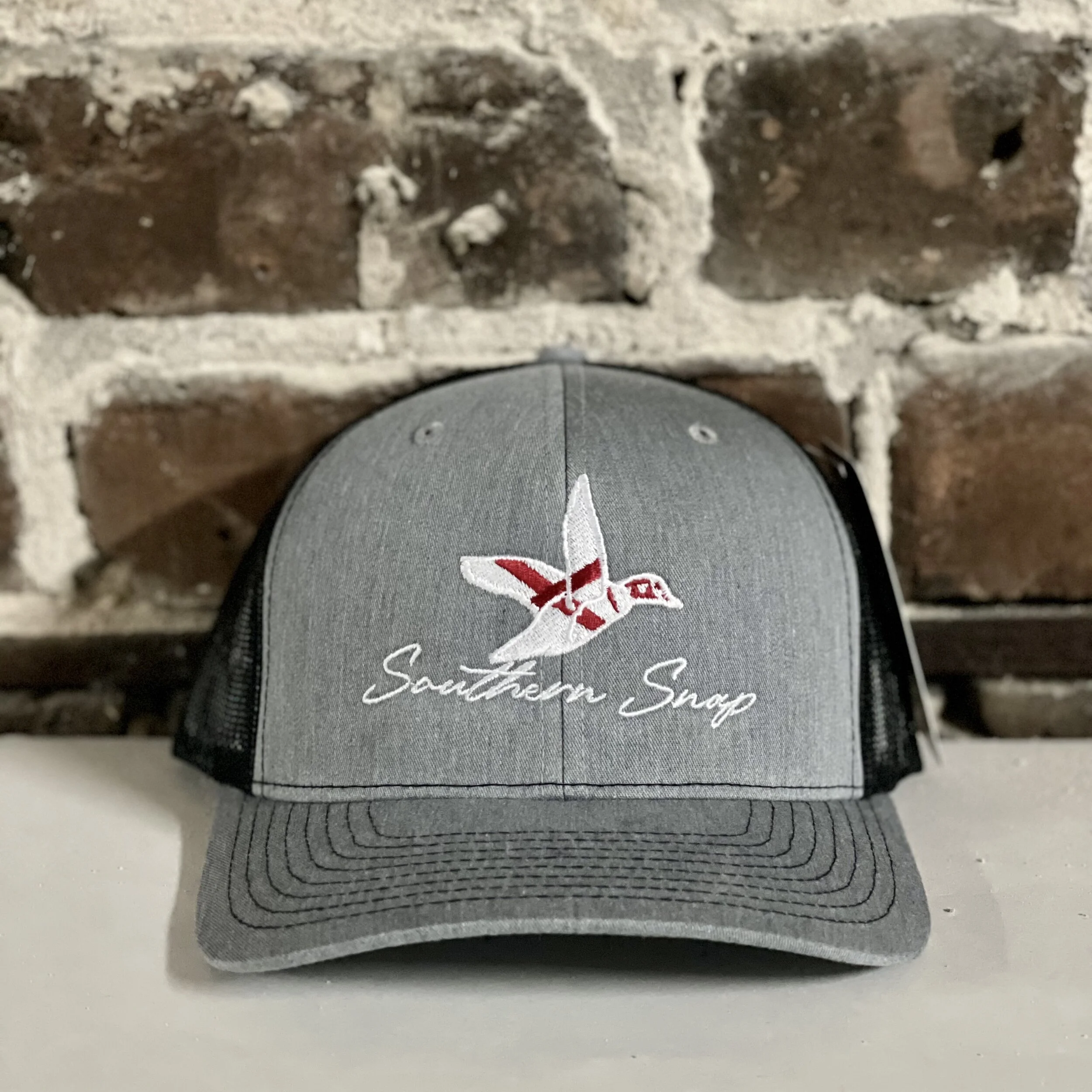 Alabama Flag Flying Duck Trucker Hat 