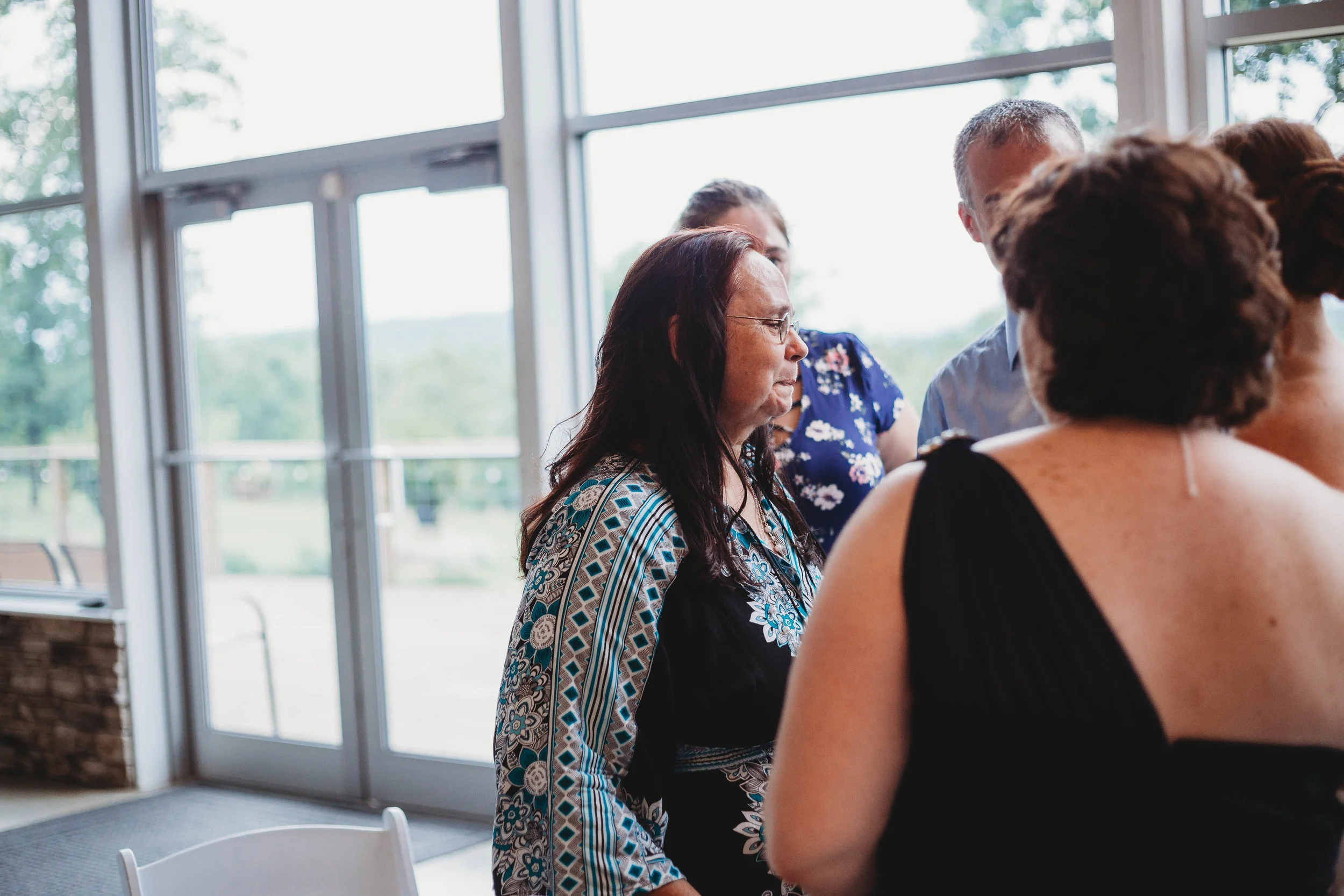 Katie's mother was comforted by family members through out the dance. <3 