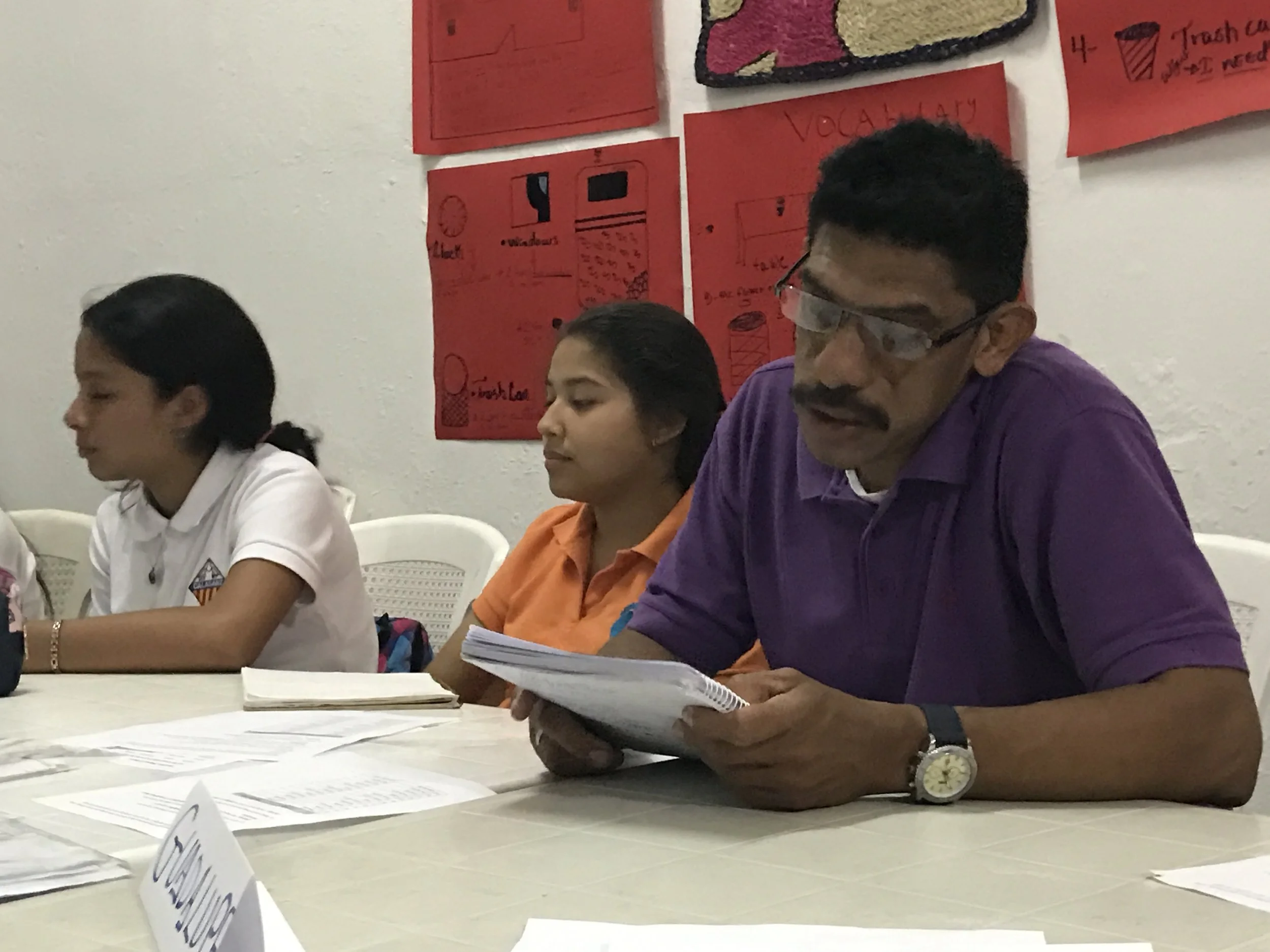 Guadalupe maintains a full time job during the day and attends English classes four nights a week at ITA Nicaragua in León.