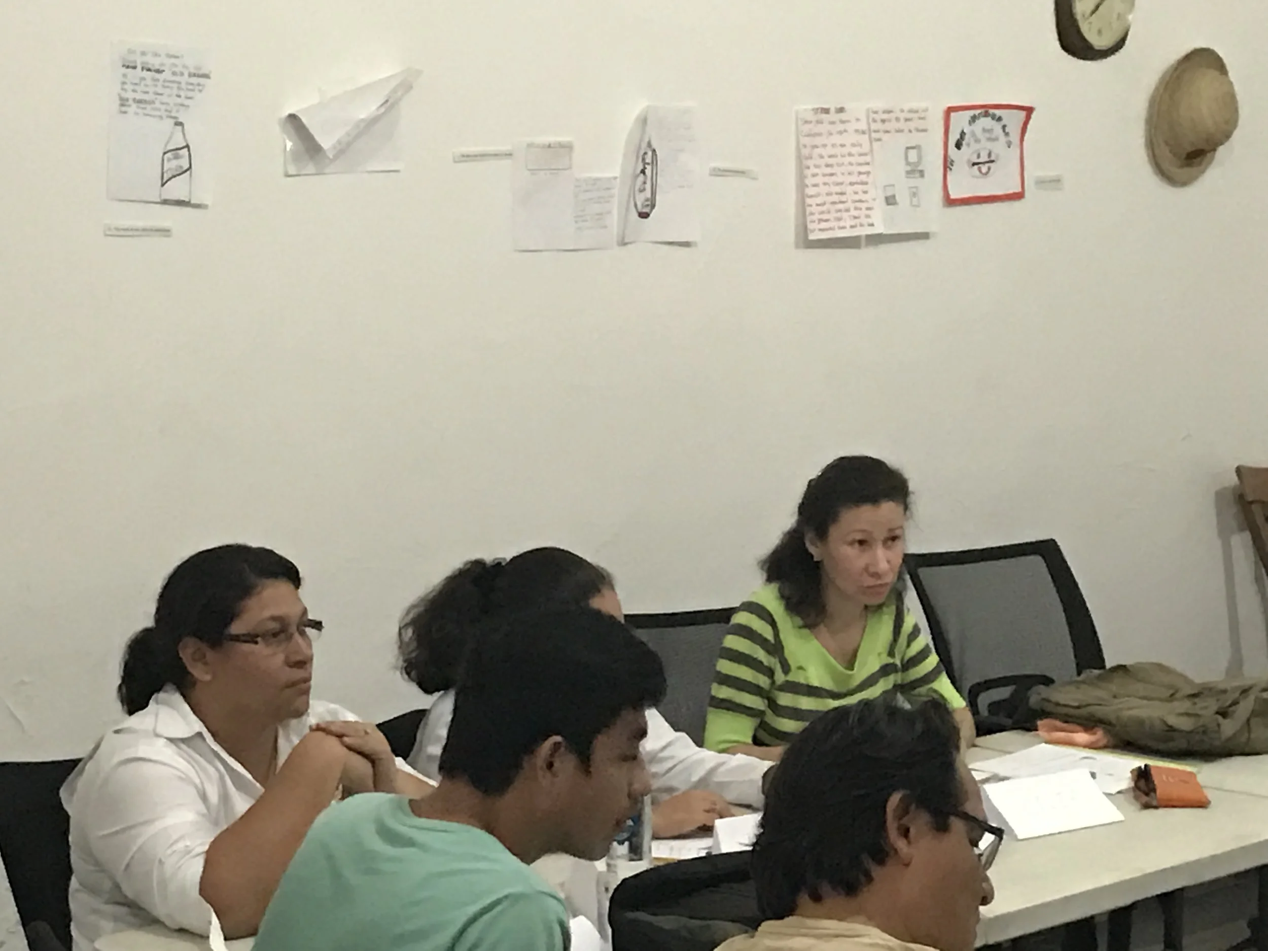 Gilia in English class. February 2017 at ITA Nicaragua