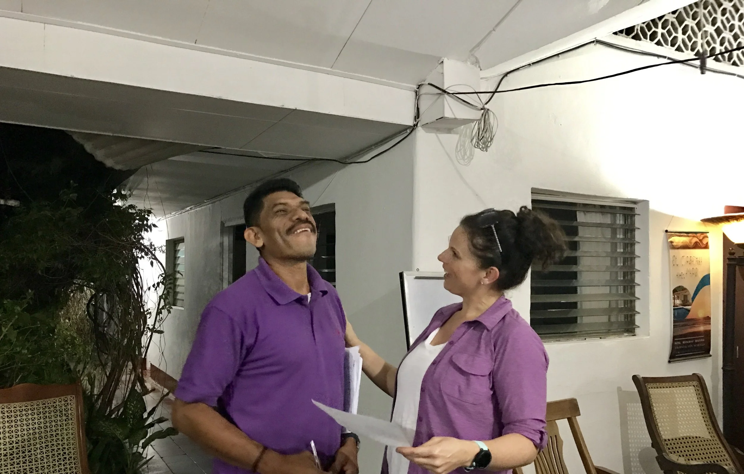 Courtney Schoch and Guadalupe Fuentes, February 2017 ITA Nicaragua
