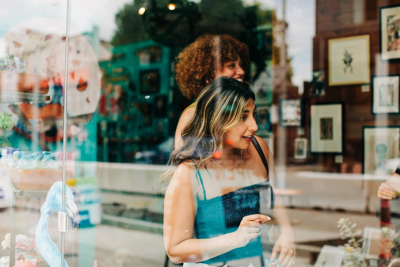  Woman shopping at a store in Nulu in Louisville, KY for live in Louisville campaign  