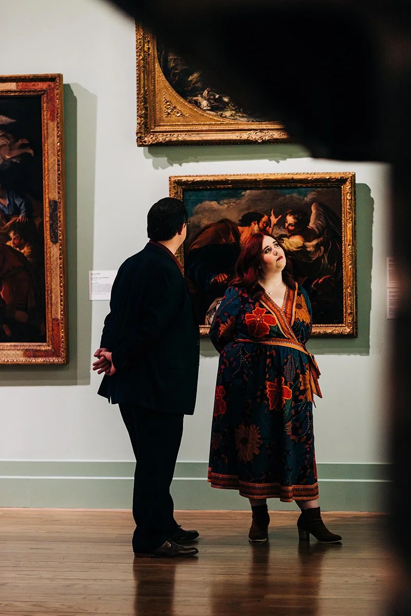 engagement photos at speed art museum