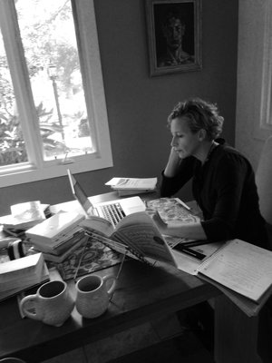 This picture makes me laugh. Looks like I needed at least two cups of coffee to make it through a few hours of writing! 