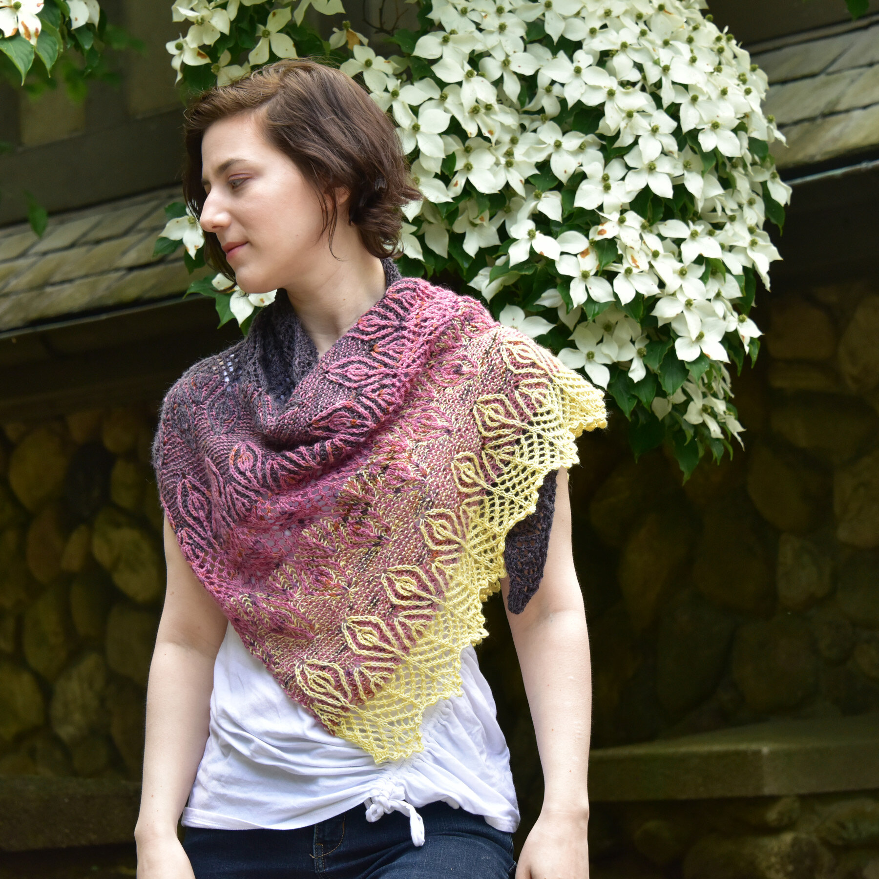 Berry Crumble Shawl