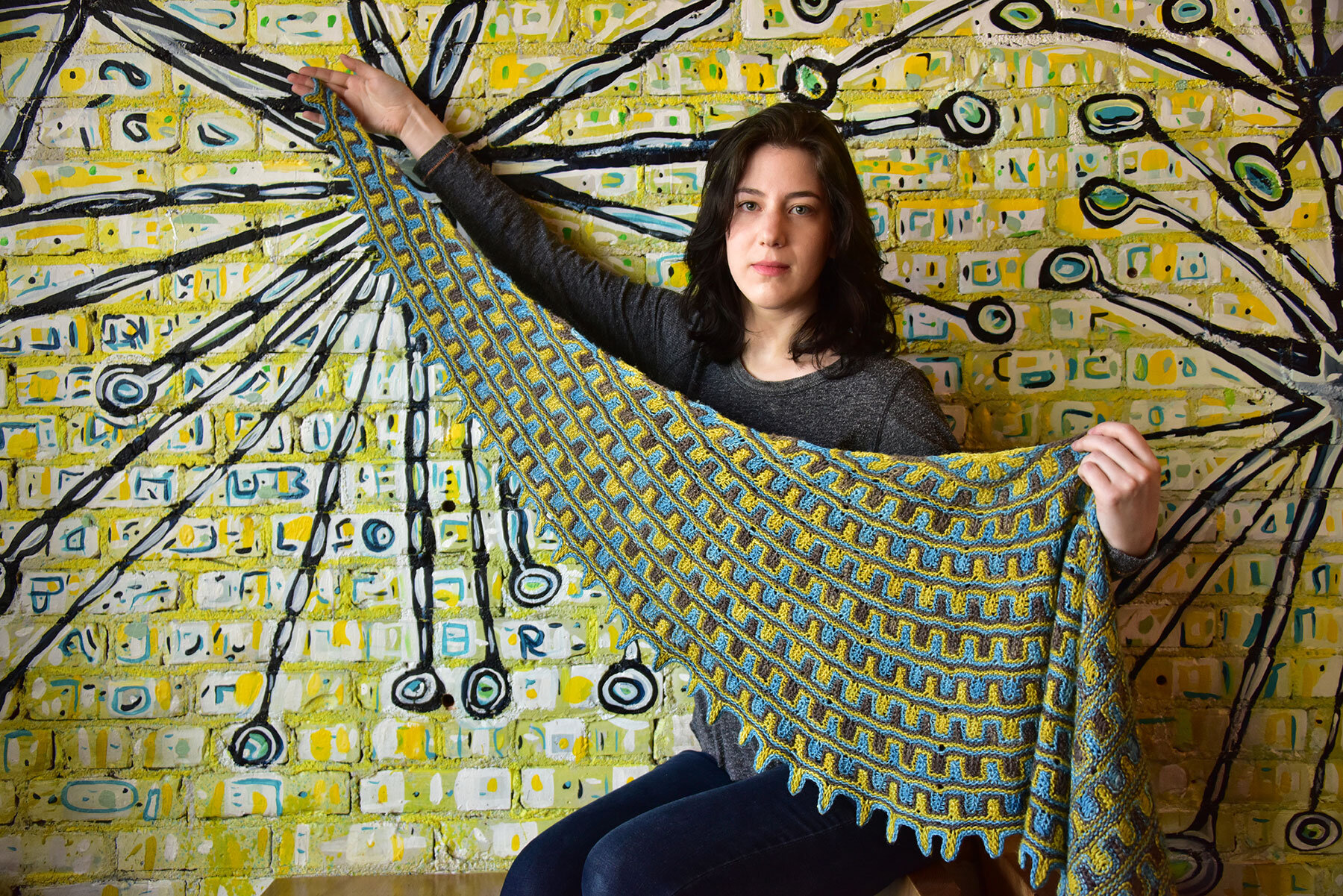 Sun Salutation Shawl