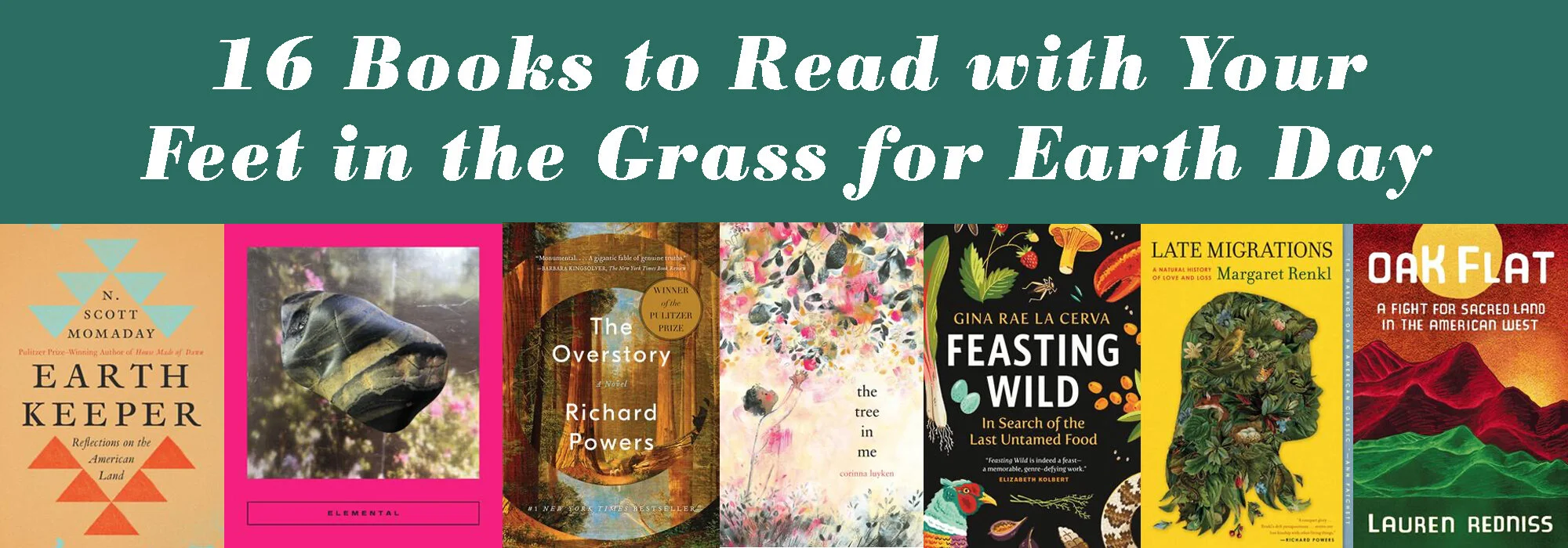 16 Books to Read  with Your Feet in the Grass for Earth Day