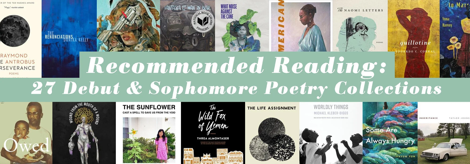 Recommended Reading: 27 Debut & Sophomore Poetry Collections