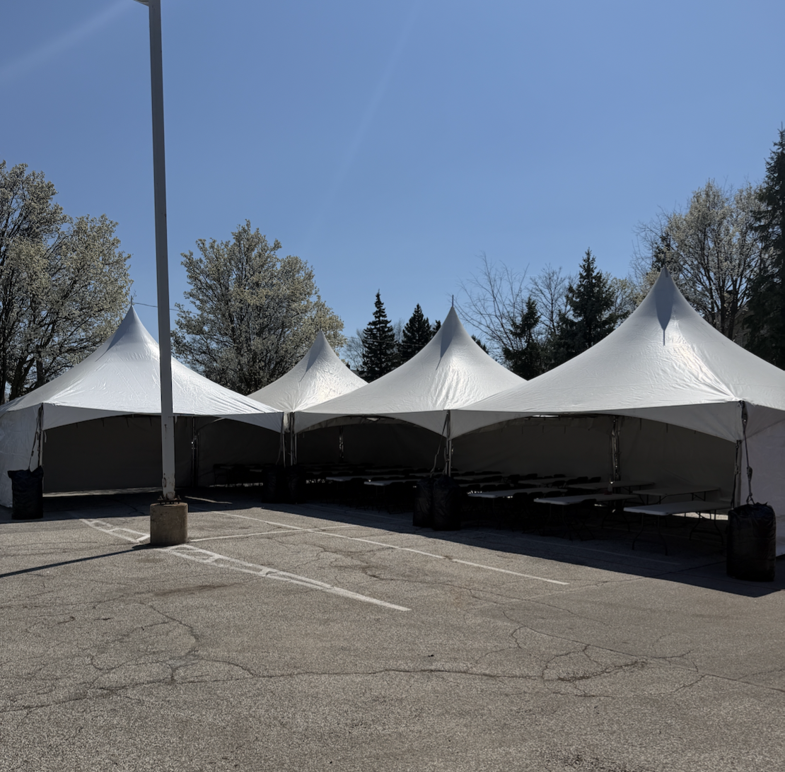 First tent of the year for 2026! Tent, table and chair rentals in Cleveland hts, ohio!