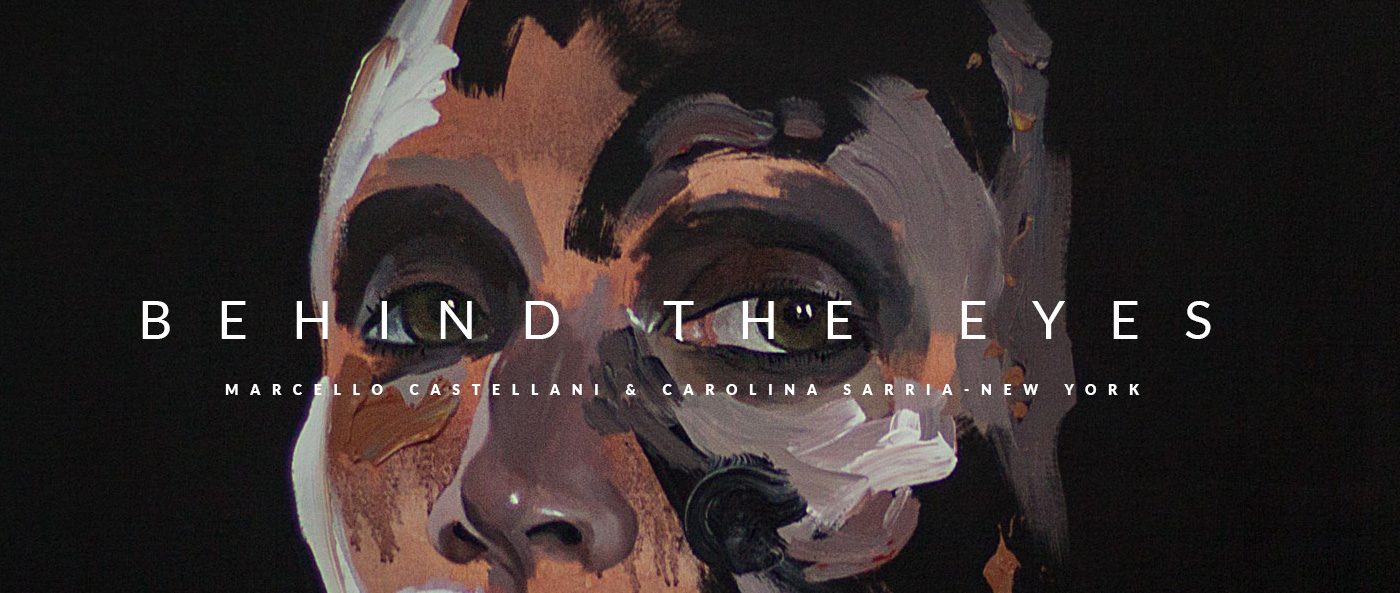 Marcello Castellani llevó a Nueva York toda la fuerza de sus formas inacabadas con Behind the Eyes ; una muestra que se llevó a cabo en la tienda de la artista y diseñadora Carolina Sarria, CS Store, donde el artista colombiano presentó cuatro piezas de gran formato y un vestido desarrollado en colaboración con Sarria, caleña radicada desde hace quince años en la Gran Manzana. Una vez más, el drama existencial concentrado en un rostro (legado de Giacometti) es el protagonista de las obras de Castellani. Cuatro retratos que se deshacen, se deshilachan, se derriten o, acaso, se transforman en un gesto insospechado. Durante trece días el artista pintó en vivo en esta tienda de diseño en Manhattan, donde locales y turistas tuvieron la posibilidad de ser testigos del trabajo creativo de Castellani; proceso que involucra un sinfín de capas y velos que, poco a poco, van revelando los detalles que el artista quiere mantengan total integridad, mientras que el resto de la obra se de-construye en brochazos que se derraman sobre el lienzo. Behind the Eyes se inauguró el 13 de mayo y estará abierta al público hasta el 13 de julio de 2016. CS Store, 149 Ludlow Street, NY, NY.