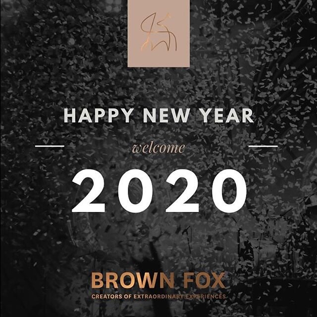 WE ARE BACK!! .
After a huge 2019 we are excited to be back and raring to go for another huge year. 2020 is going to be extraordinary - and we are ready!
. 
#brownfox #creatorsofextraordinaryexperiences