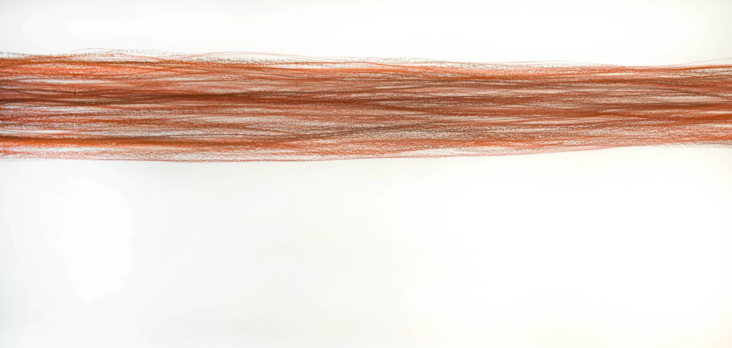 Decision Fatigue on Wheels or 53 Days in Lockdown, conte crayon on Bristol, 40" x 190", 2020