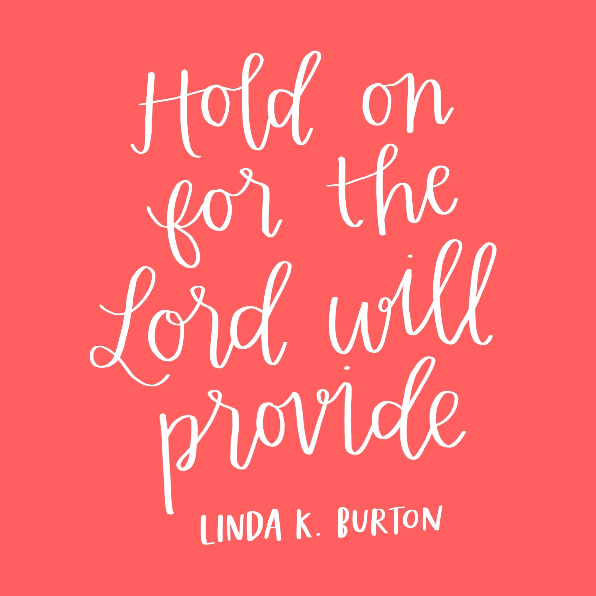 Hold on for the Lord will provide | 2017 General Conference