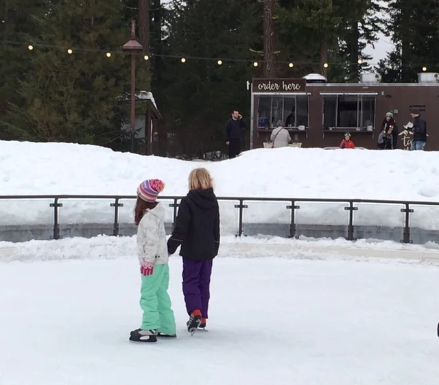 Ice Skating Among the Trees at Suncadia Resort