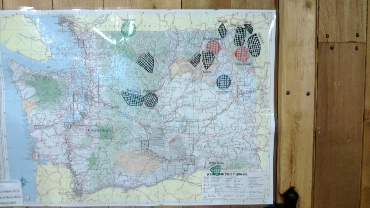 NW Treks: Map of Washington Wolf Packs