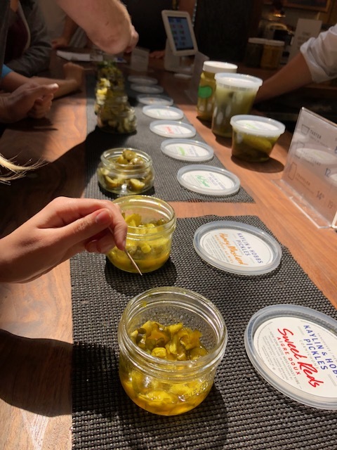 Sample Pickles at Granville Market