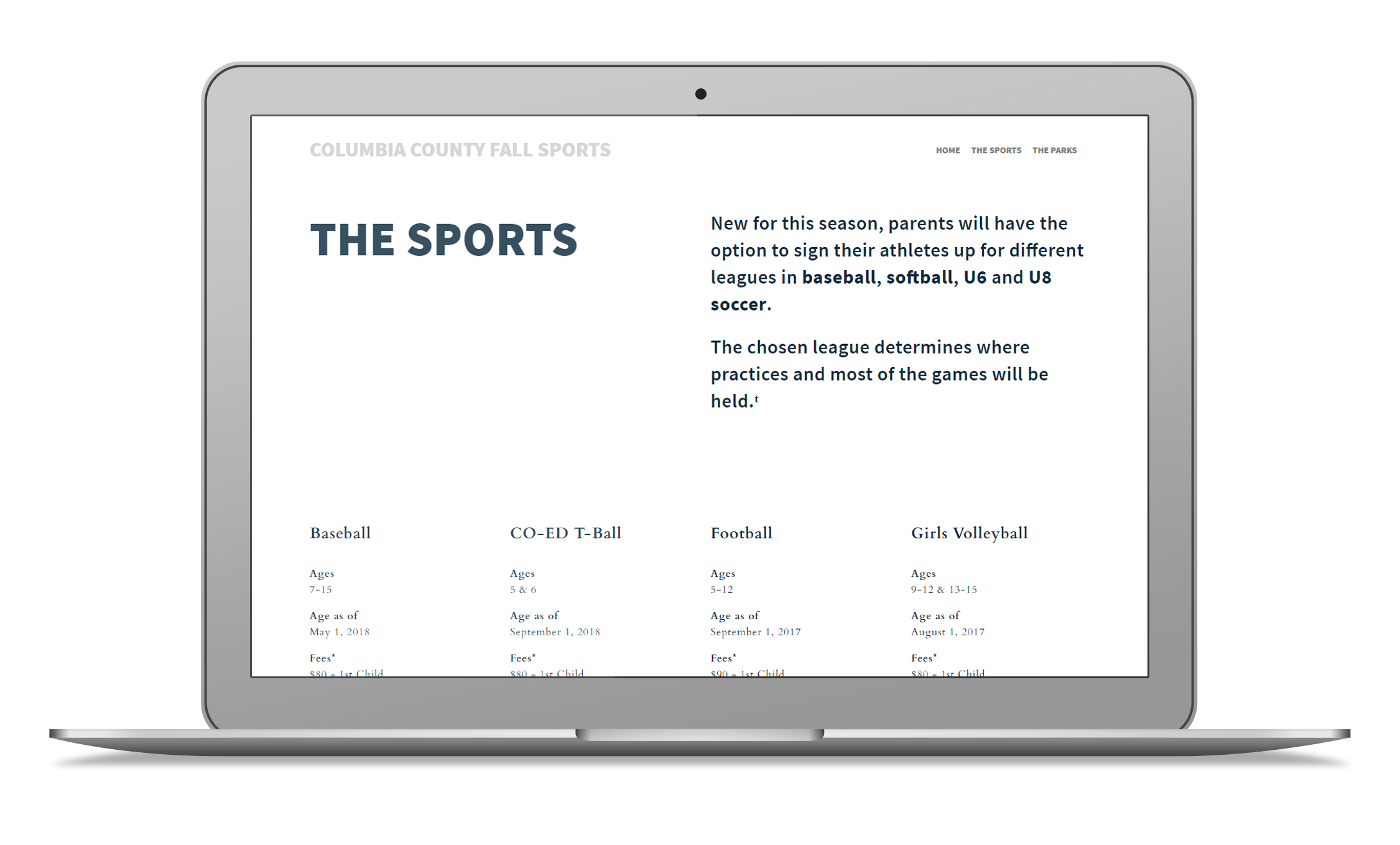 Established success strategy and analyzed data to better focus future Parks & Recreation programming campaigns, while delivering superior IA/UX.
