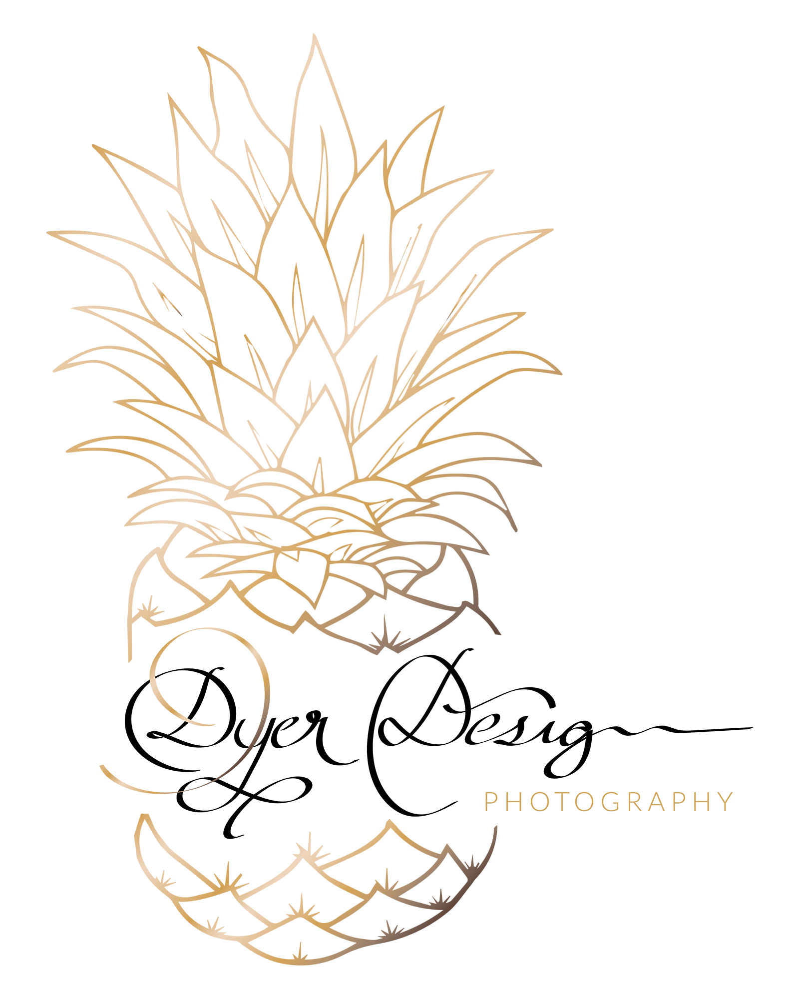 The class of their original vision, focal pineapple iconography, and champagne gold palette make a statement, while static, stock fonts and generic imagery are left behind.
