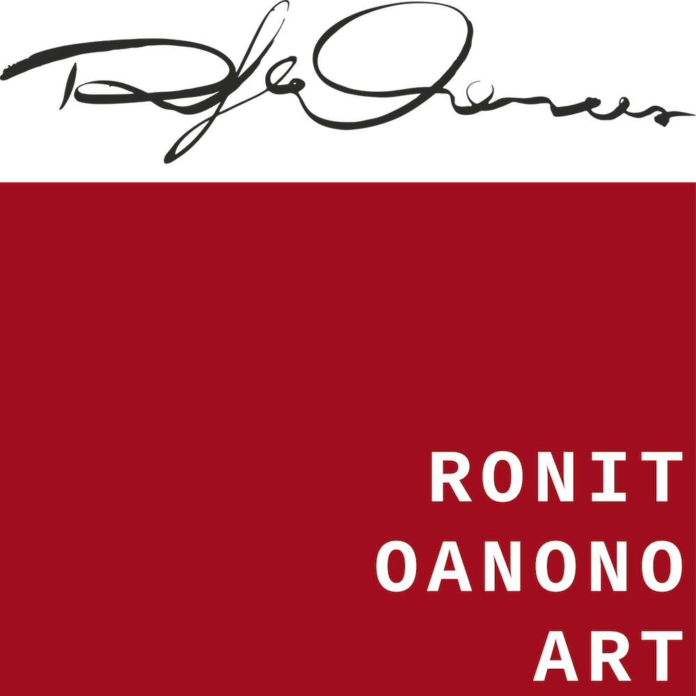 Two simple, yet firm, typefaces implemented for the identity, seamlessly bridge across the two languages she operates in—English and Hebrew. Together, they’re met with the fluid, abstract nature of her work for the color palette. A color methodology of pulling only the pigments featured in her work for the specific piece or series— while defaulting to the Red Canyon for black and white works —give her the freedom to still put her valuable impression into each touchpoint.