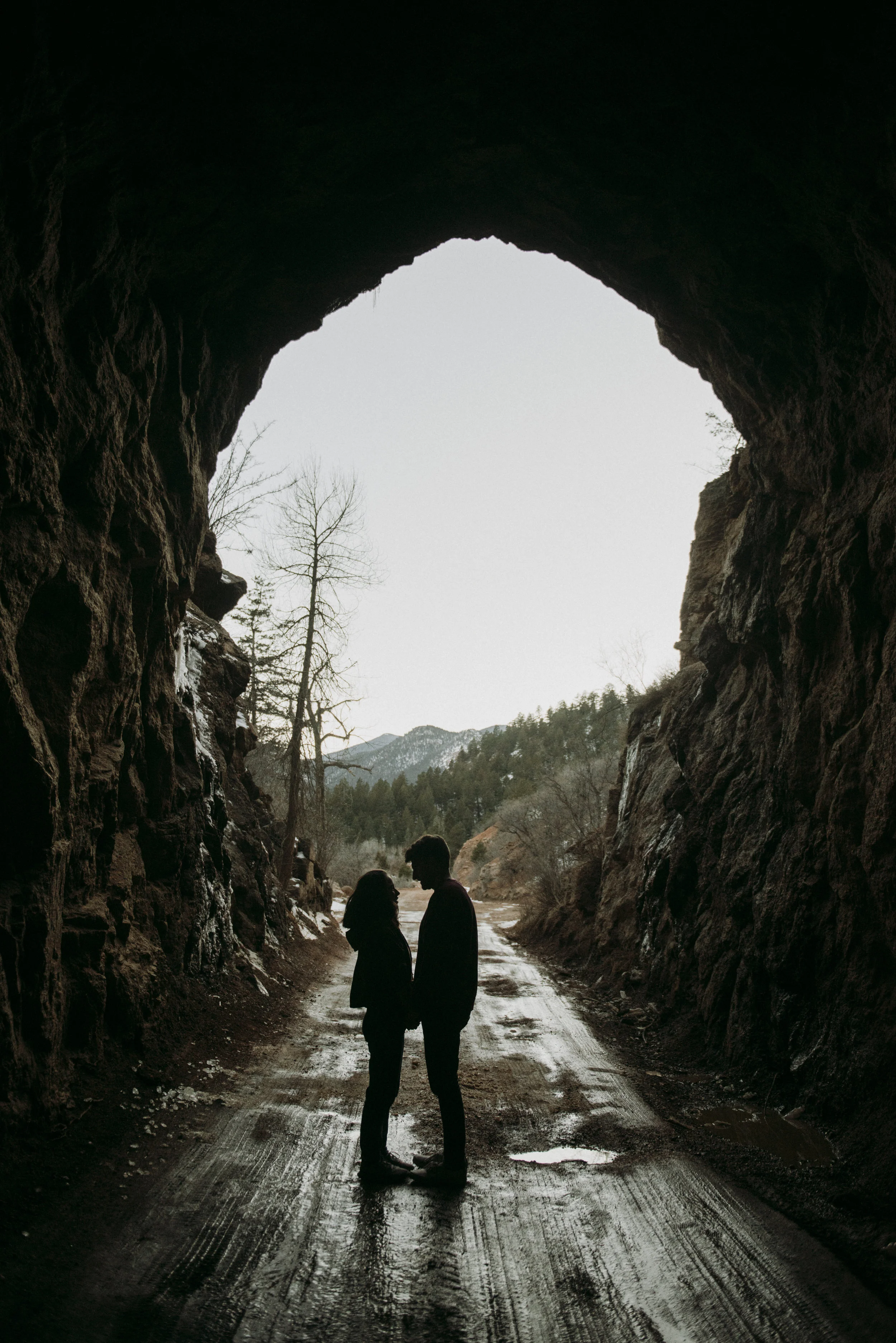 Colorado Springs Adventurous Couple Session at Gold Camp Road -