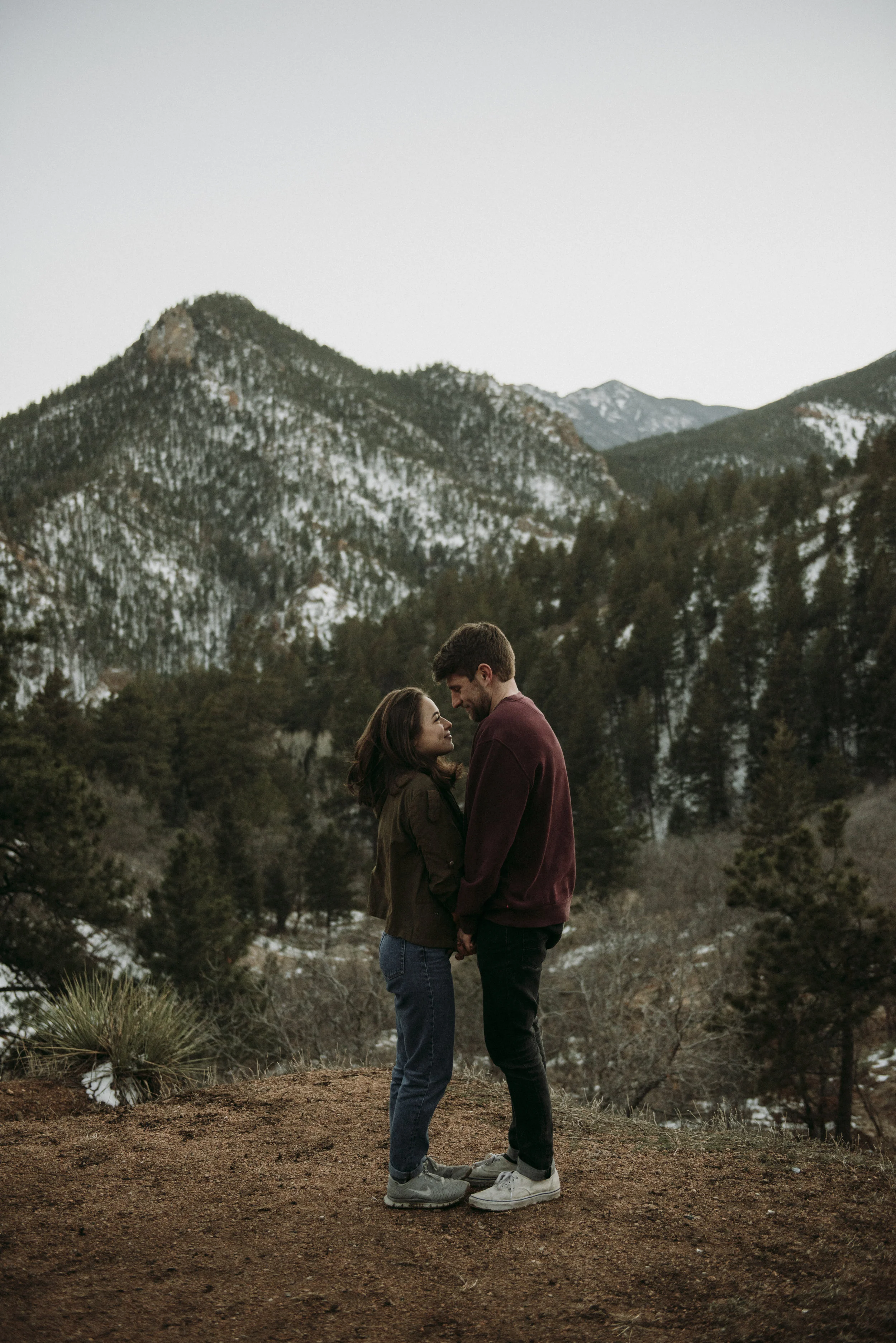 Colorado Springs Adventurous Couple Session at Gold Camp Road -