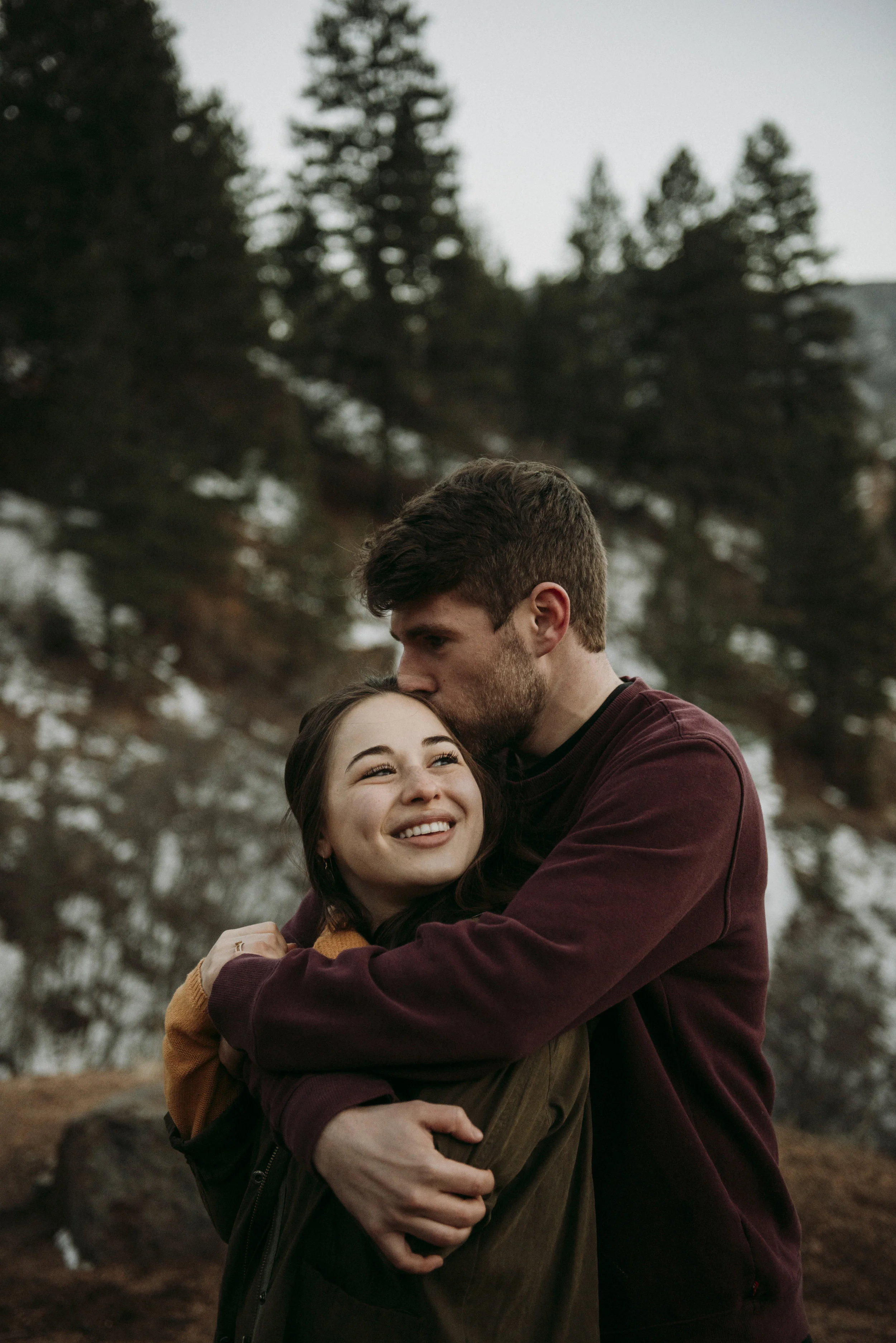Colorado Springs Adventurous Couple Session at Gold Camp Road -