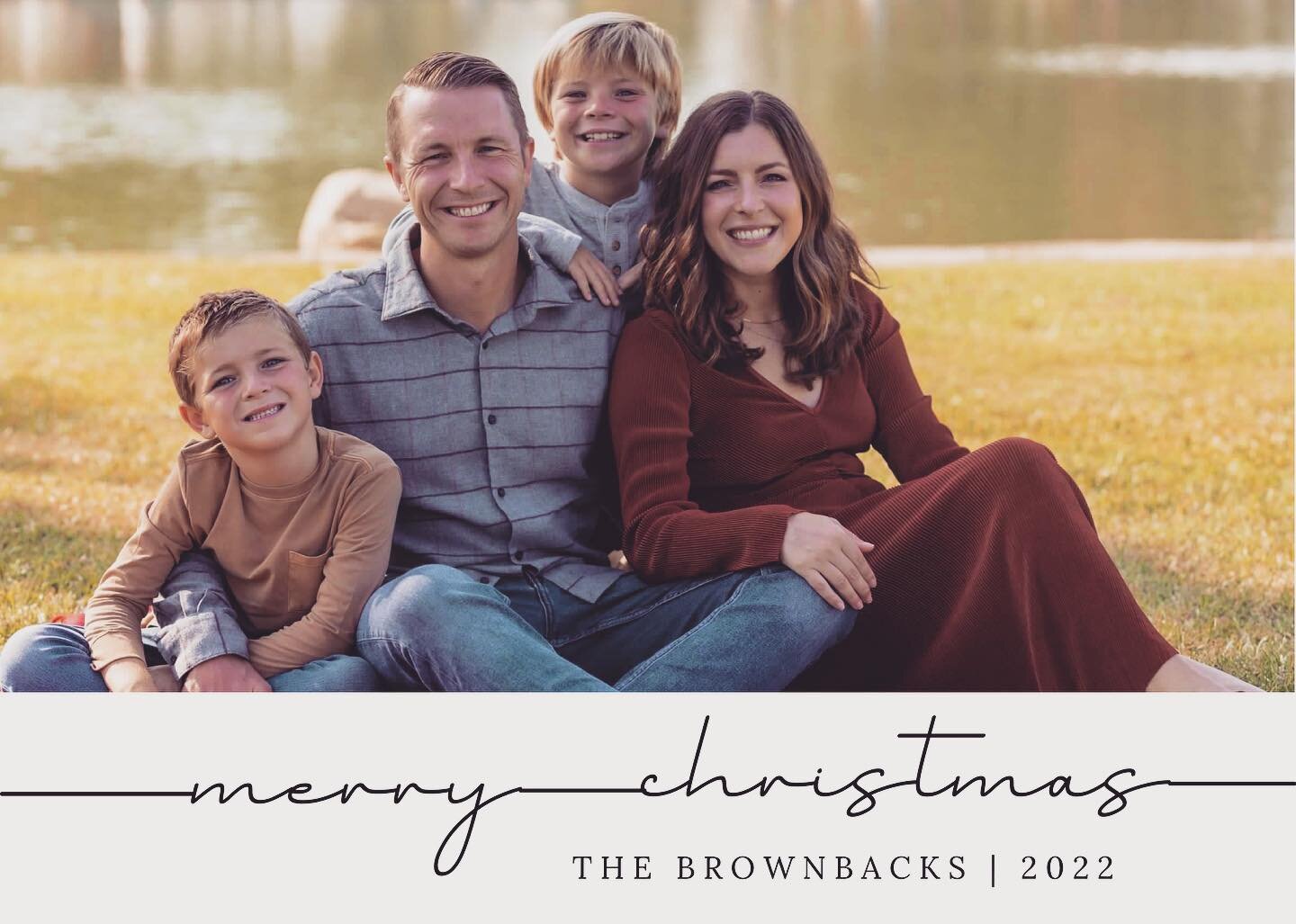 Merry Christmas from the Brownback Fam! Here&rsquo;s to holding the good, the hard, and everything in between as we remember the One who came to be with us in it all 🎄