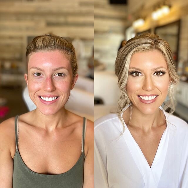 Because we all love before and afters! 
#sunnyhairandmakeup