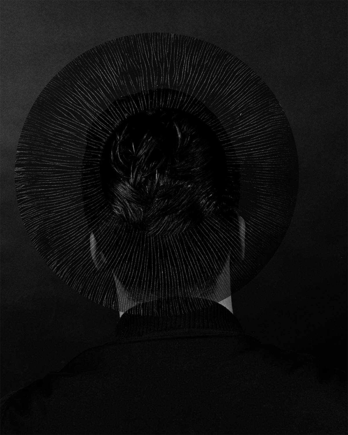 Charles and the Giant Mushroom No. 3 · 120mm film collage · Pigment Print