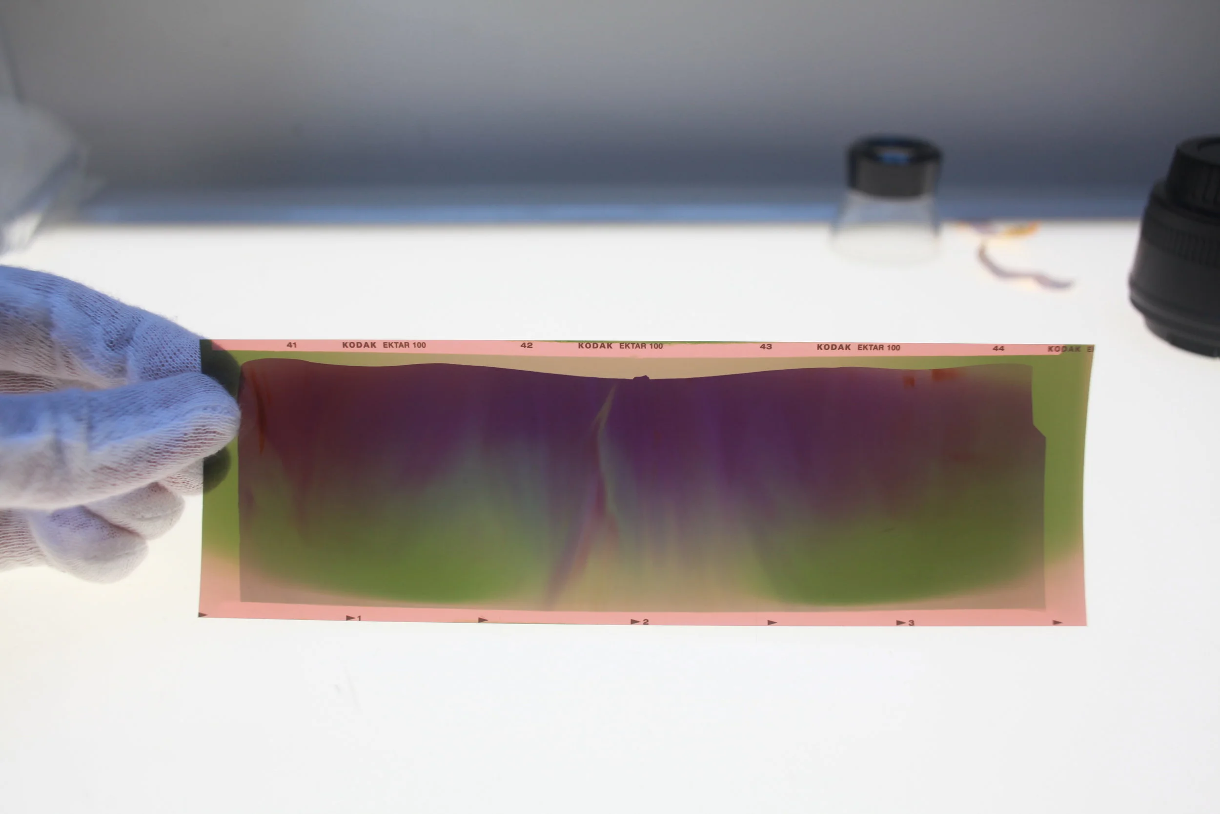 Negative in the photo lab