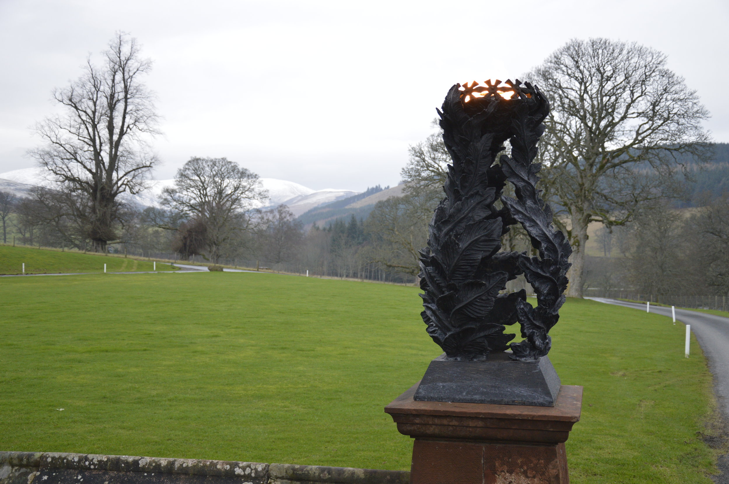 How Do We Do It? Stobo Castle Exterior and Flambeaux