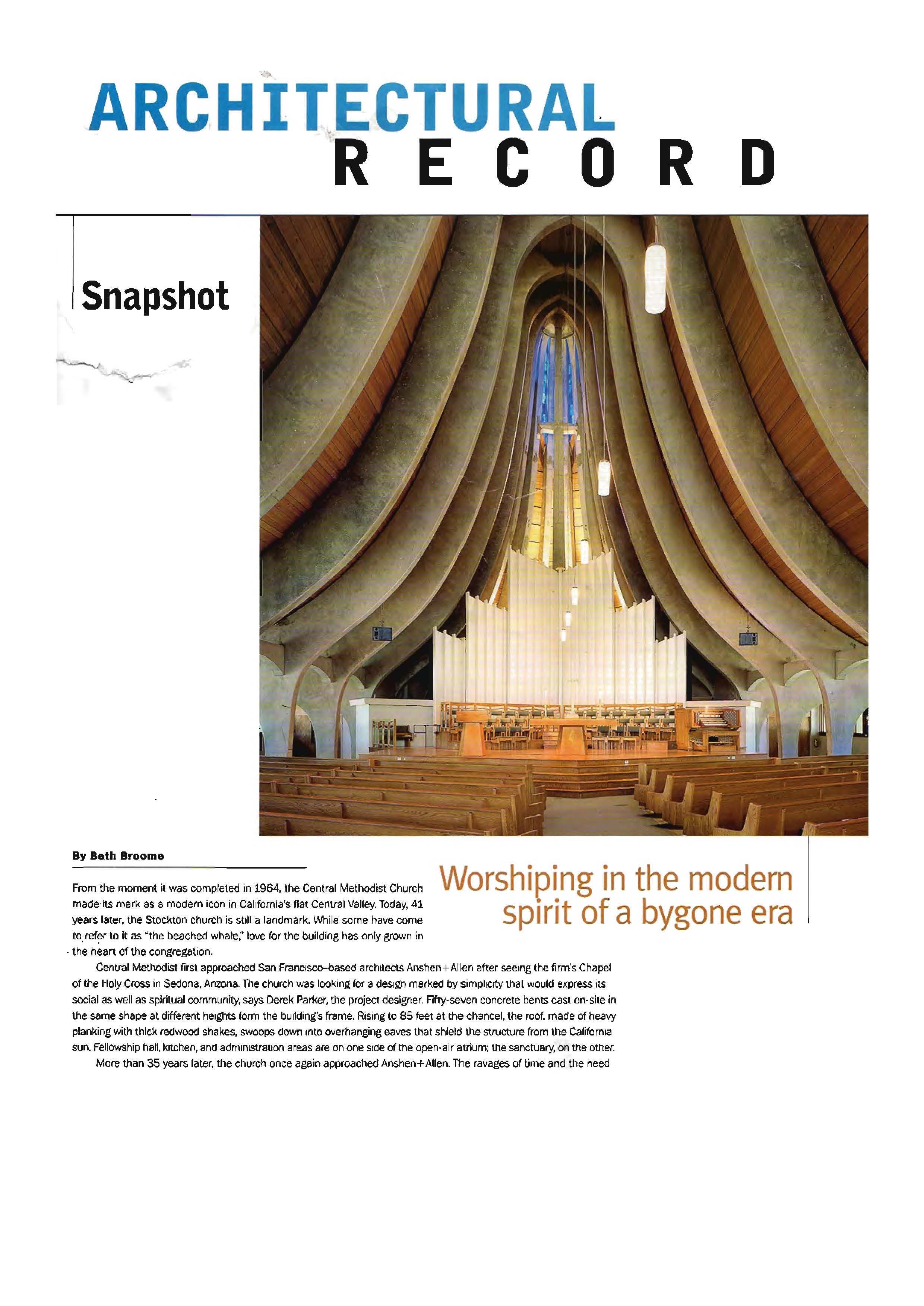 Central Methodist Church: Worshipping with a modern spirit in a bygone era