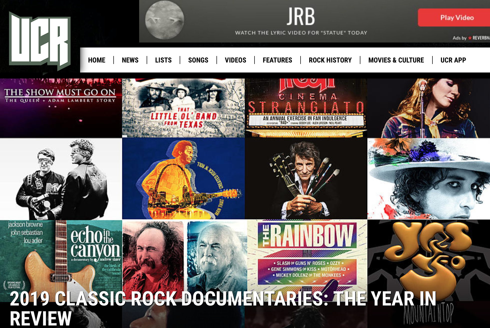 Chuck Berry: The Original King of Rock 'n' Roll Features in Ultimate Classic Rock Year of Review of Classic Rock Documentaries