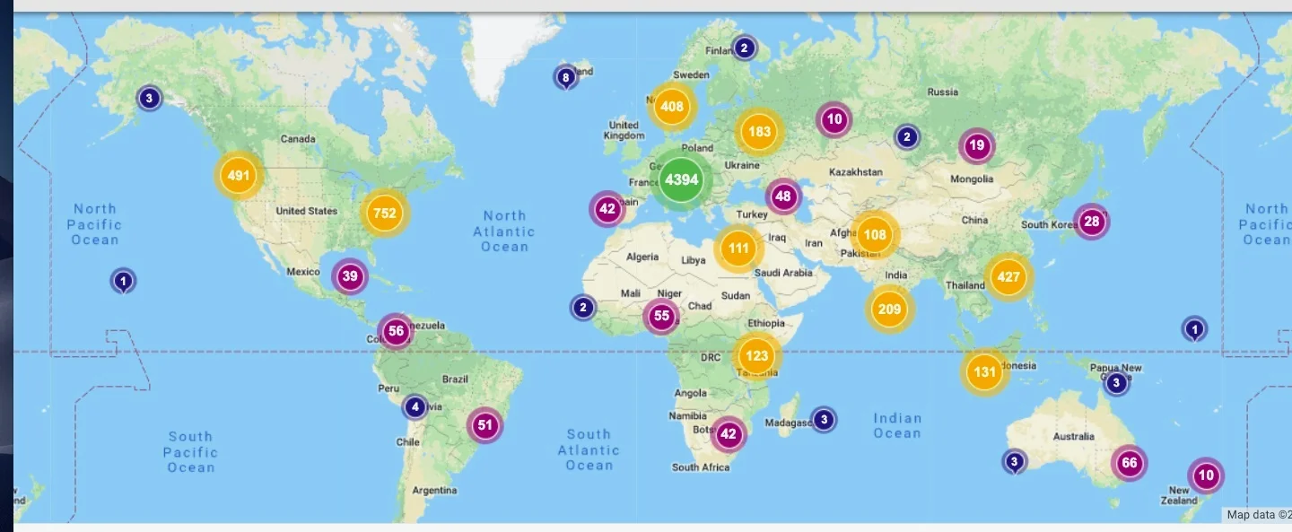 Global readership of the UPenn Masters Thesis, “Innovating News Journalism Through Positive Psychology”