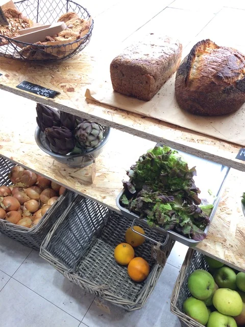 Bread from Luminary; fresh produce from Langridge Organics. Picture: Bel Jacobs.