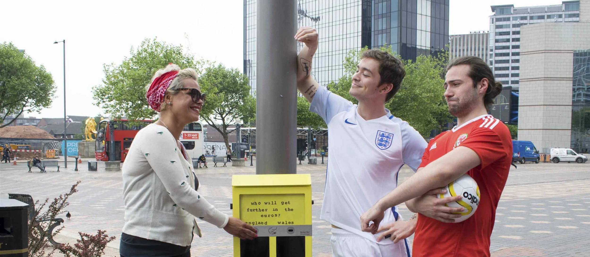 Heated debate: the Ballot Box gets people to vote on key issues with their butts (pun intended). Picture: Hubbub.