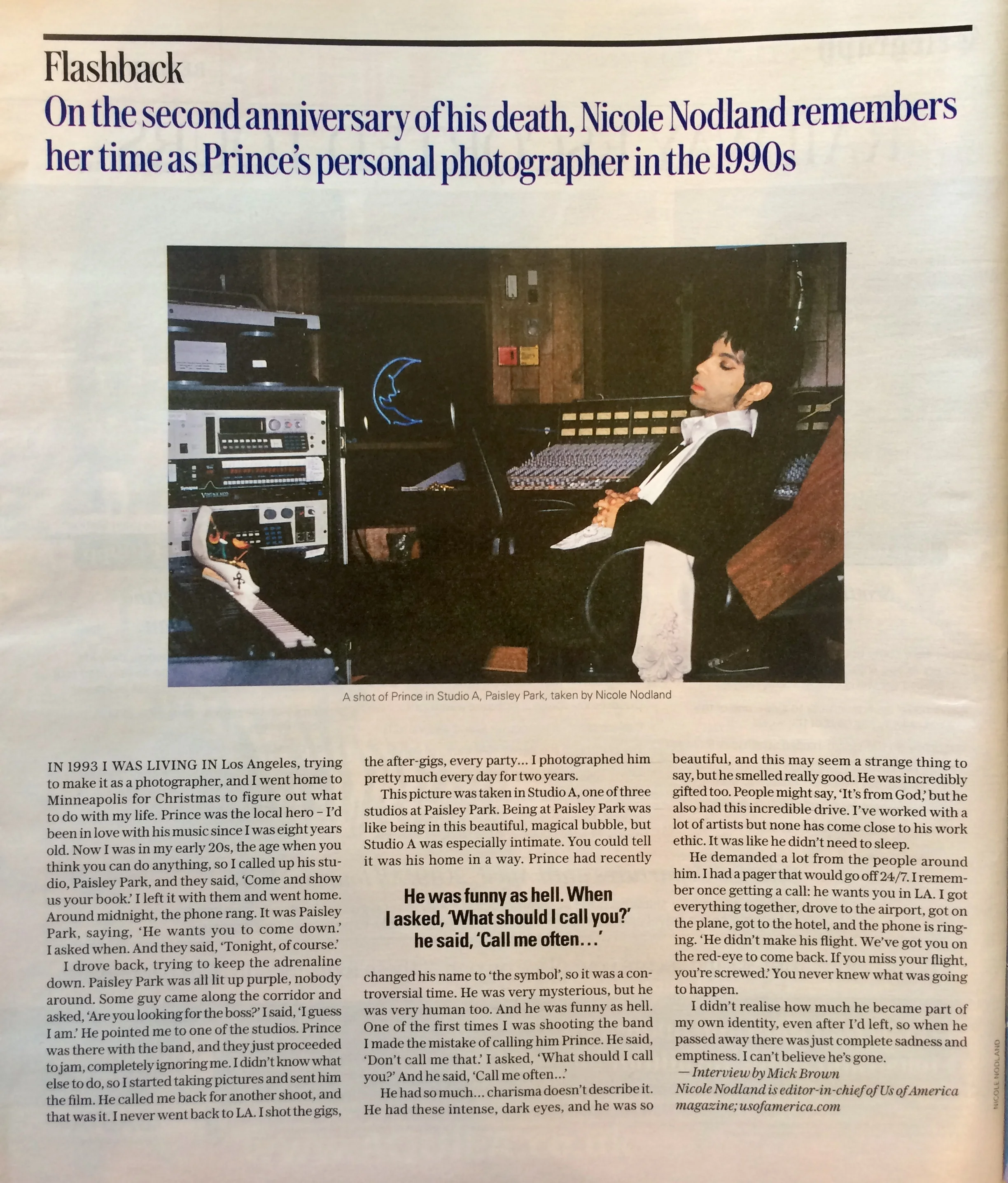 FEATURED IN THE TELEGRAPH MAGAZINE