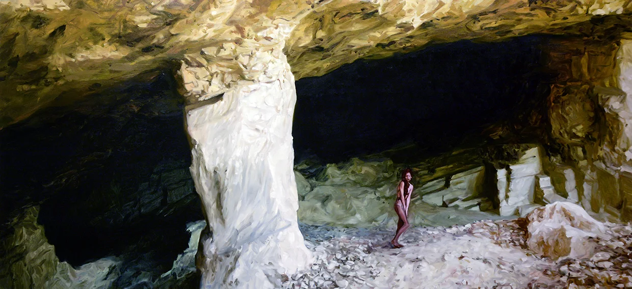 Quarry / oil on linen / 250 x 115 cm / 2018