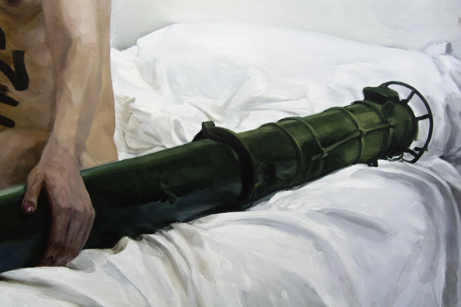 Divine (detail) / oil on linen / 265 x 180 cm / 2018