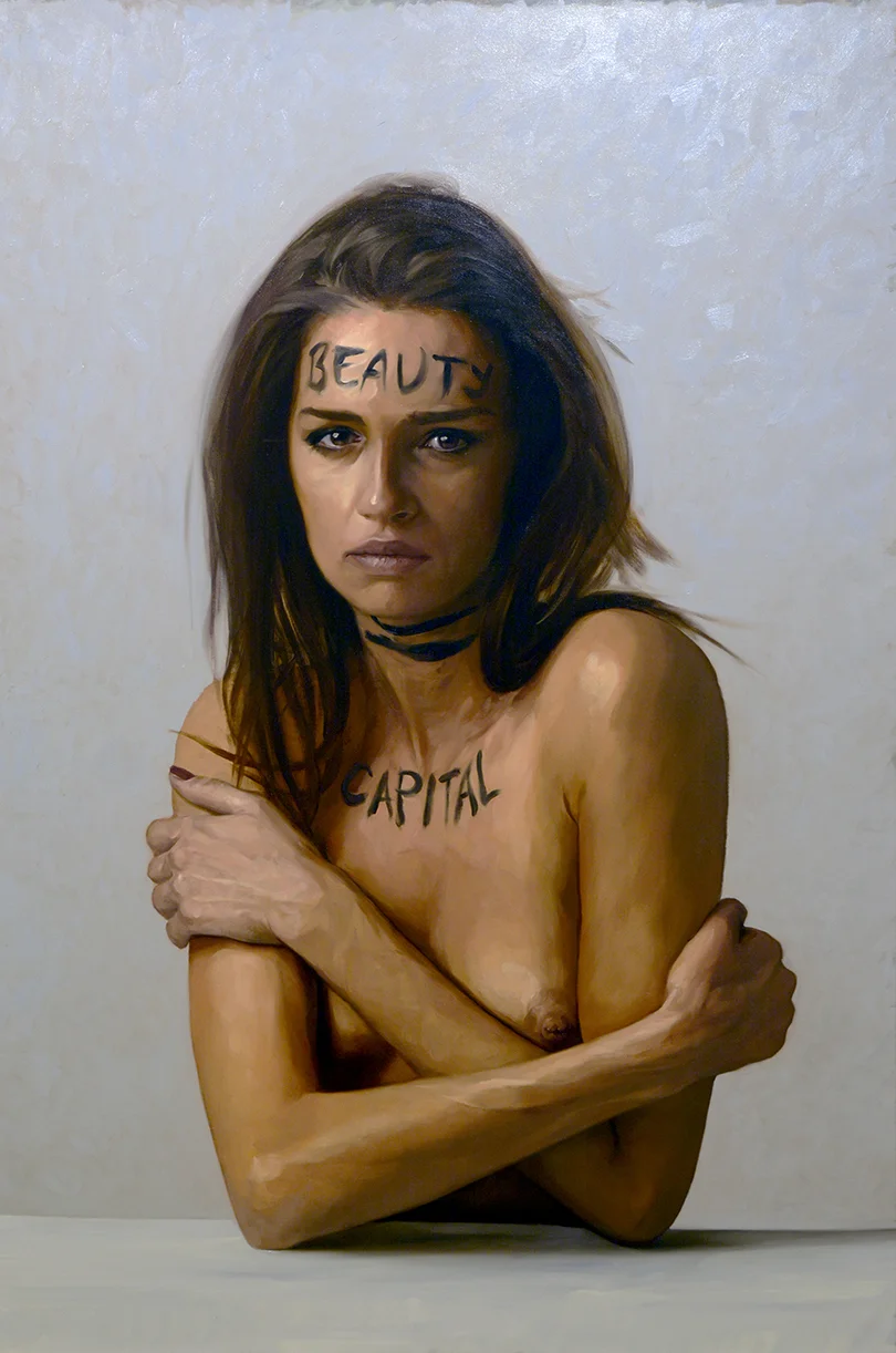 BEAUTY = CAPITAL / oil on linen / 260 x 173 cm / 2017